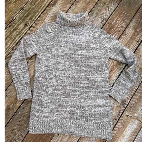 Zara Knit Sweaters - Zara Knit Tunic Chunky Knit Turtle Neck Raglan/Long Sleeve